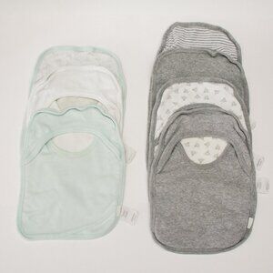 Burt's Bees Organic Cotton Bibs Bundle of 7